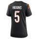 Women's Cincinnati Bengals Tee Higgins Nike Black Game Player Jersey