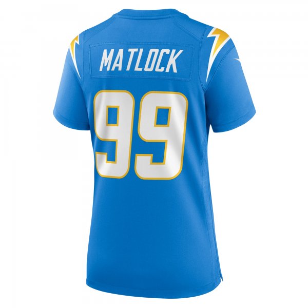 Women's Los Angeles Chargers Scott Matlock Nike Powder Blue Team Game Jersey