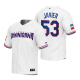 Dominican Republic Baseball Cristian Javier White 2023 World Baseball Classic Replica Jersey