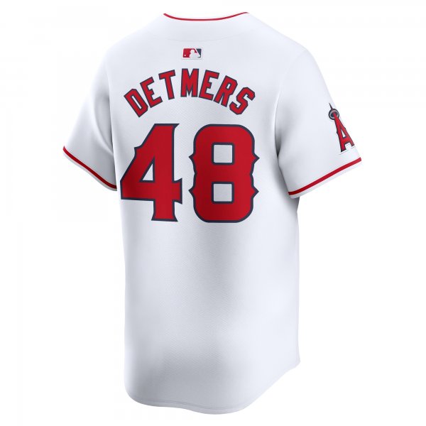 Men's Los Angeles Angels Reid Detmers Nike White Home Limited Player Jersey