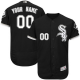 Chicago White Sox Black Flex Base Men's Customized MLB Jersey