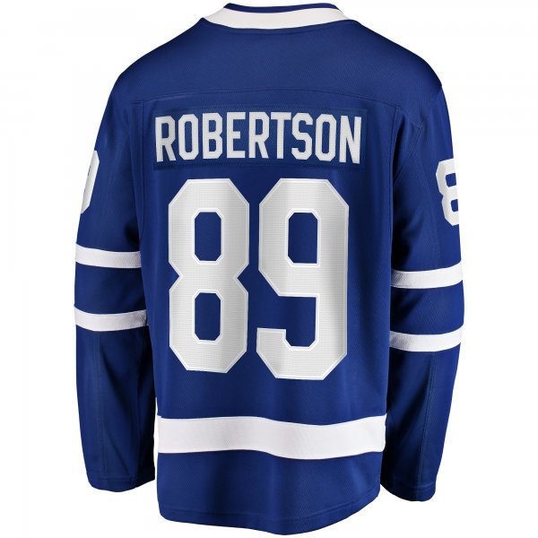 Men's Toronto Maple Leafs Nicholas Robertson Fanatics Blue Home Premier Breakaway Player Jersey