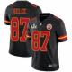 Men's Kansas City Chiefs Travis Kelce Color Rush Black 2021 Super Bowl LV Jersey