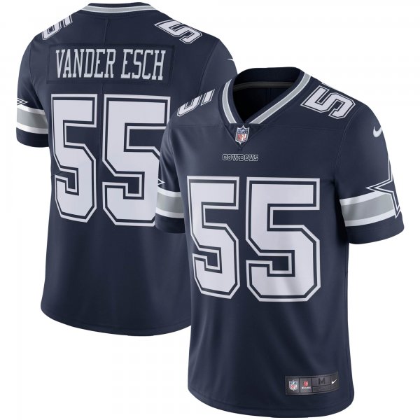 Men's Dallas Cowboys Leighton Vander Esch Nike Navy Vapor Limited Jersey