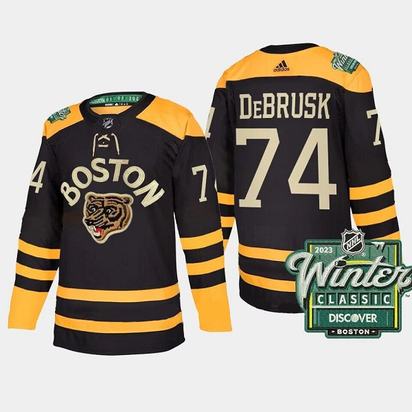 Men's Boston Bruins #74 Jake DeBrusk Jersey 2022-23 Winter Classic NHL Jersey