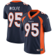 Nike Denver Broncos #95 Derek Wolfe Navy Blue Alternate Men's Stitched NFL Vapor Untouchable Limited Jersey