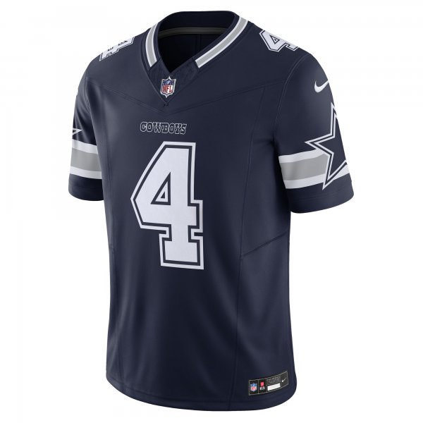 Men's Dallas Cowboys Dak Prescott Nike Navy Vapor F.U.S.E. Limited Jersey