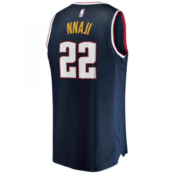 Men's Denver Nuggets Zeke Nnaji Fanatics Navy 2021/22 Fast Break Replica Jersey - Icon Edition