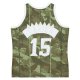 Men's Toronto Raptors Vince Carter Mitchell & Ness Camo Hardwood Classics 1998/99 Ghost Green Swingman Jersey