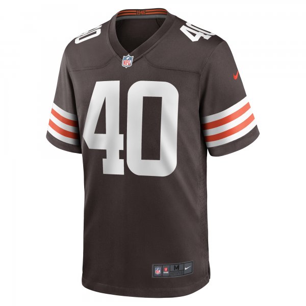 Men's Cleveland Browns Matthew Adams Nike  Brown Team Game Jersey