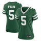 Women's New York Jets Garrett Wilson Nike Legacy Green Game Jersey