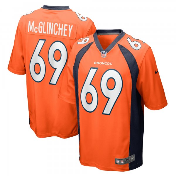 Men's Denver Broncos Mike McGlinchey Nike Orange Game Player Jersey