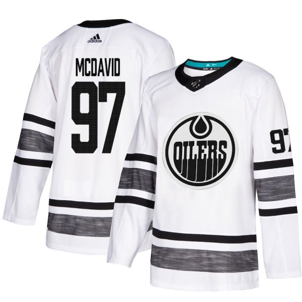 Edmonton Oilers #97 Connor McDavid White 2019 All-Star Stitched NHL Jersey