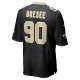 Men's New Orleans Saints Bryan Bresee Nike Black 2023 NFL Draft First Round Pick Game Jersey