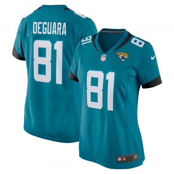 Women's Jacksonville Jaguars Josiah Deguara Nike  Teal Team Game Jersey