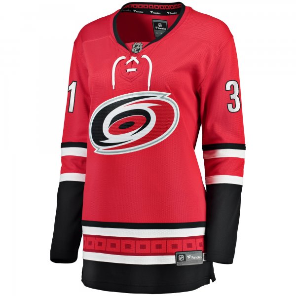 Women's Carolina Hurricanes Frederik Andersen Fanatics Red Alternate Breakaway Player Jersey