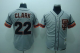 Mitchell And Ness San Francisco Giants #22 Will Clark Stitched Grey Throwback MLB Jersey