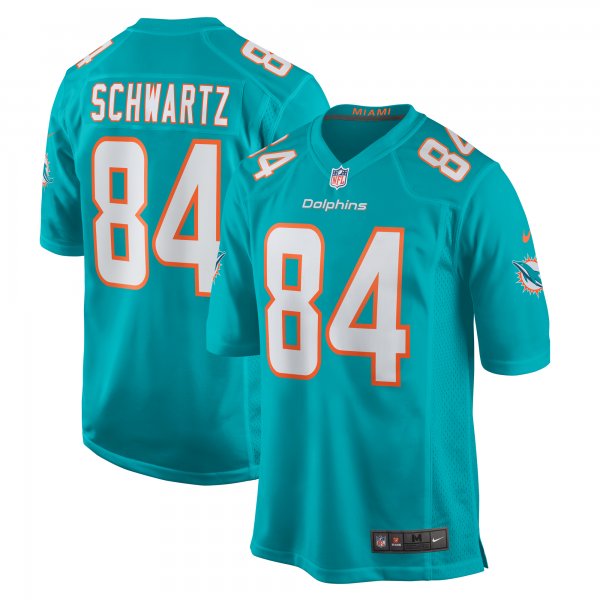 Men's Miami Dolphins Anthony Schwartz Nike  Aqua Team Game Jersey