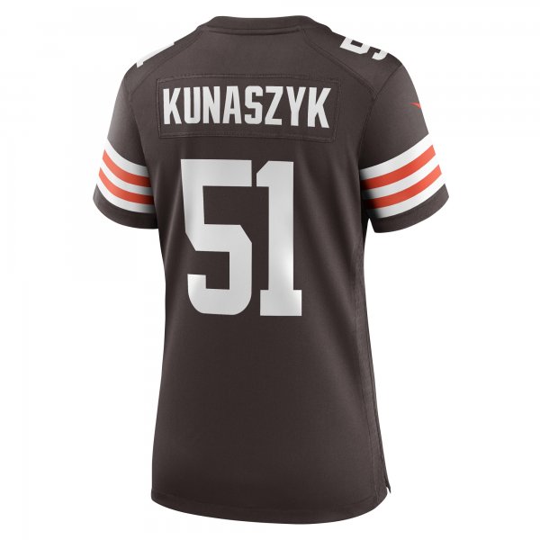 Women's Cleveland Browns Jordan Kunaszyk Nike Brown Game Player Jersey