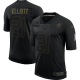 Men's Dallas Cowboys Ezekiel Elliott Nike Black 2020 Salute To Service Limited Jersey