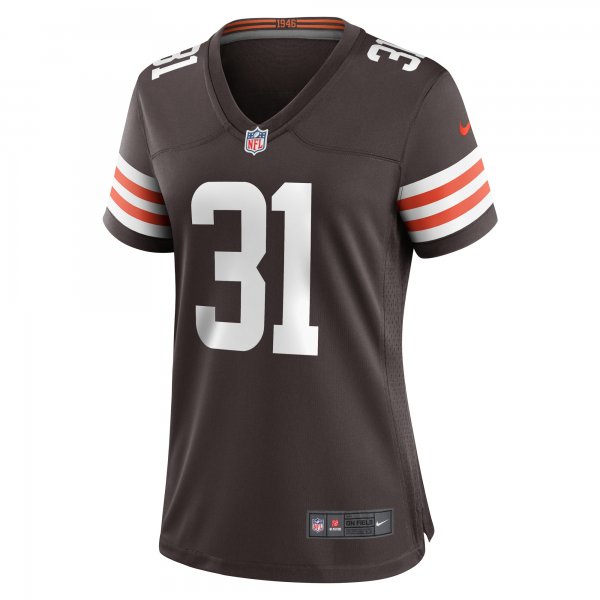 Women's Cleveland Browns Thomas Graham Jr. Nike  Brown Team Game Jersey