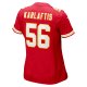 Women's Kansas City Chiefs George Karlaftis Nike Red Game Player Jersey