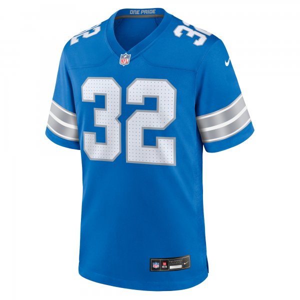 Men's Detroit Lions Brian Branch Nike Blue Game Jersey