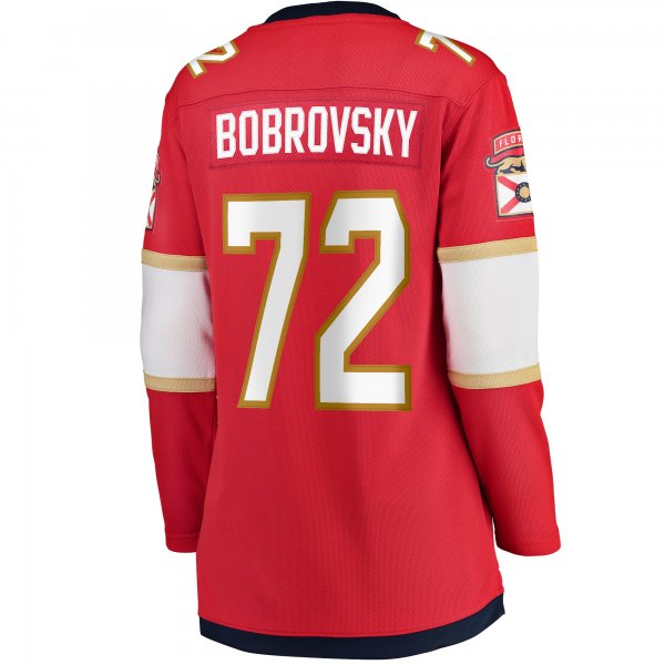 Women's Florida Panthers Sergei Bobrovsky Fanatics Red Home Breakaway Jersey