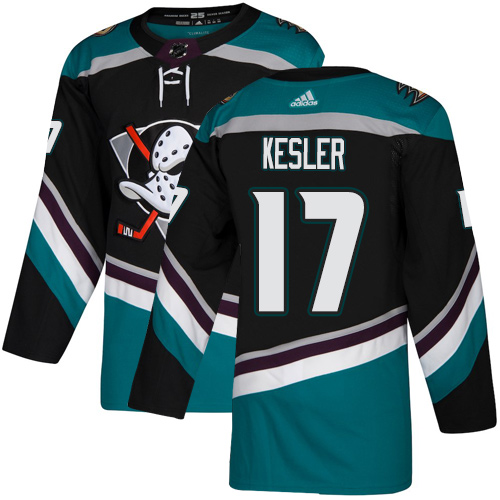 Adidas Anaheim Ducks #17 Ryan Kesler Black/Teal Alternate Stitched NHL Jersey