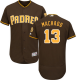 San Diego Padres #13 Manny Machado Brown Flexbase Collection Stitched MLB Jersey