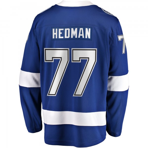 Men's Tampa Bay Lightning Victor Hedman Fanatics Blue Home Premier Breakaway Player Jersey