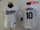 WoMen's Los Angeles Dodgers #10 Turner White Game 2021 Nike MLB Jersey