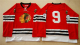 Mitchell And Ness 1960-61 Chicago Blackhawks #9 Bobby Hull Red Stitched NHL Jersey