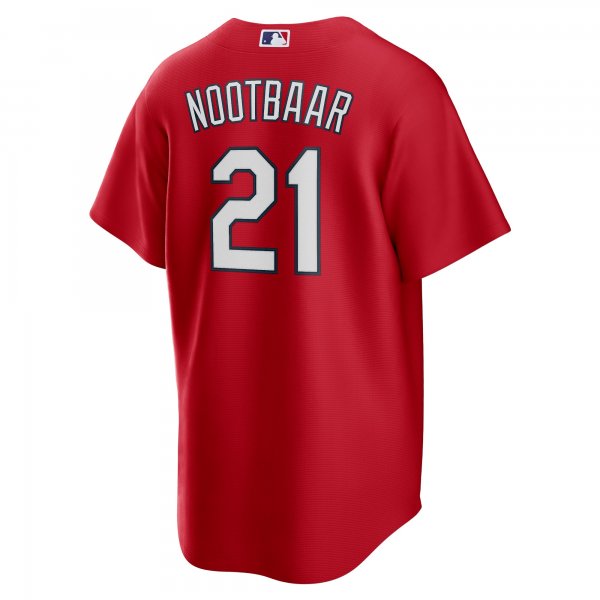 Men's St. Louis Cardinals Lars Nootbaar Nike Red Big & Tall Alternate Replica Player Jersey