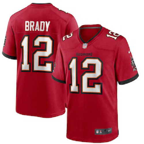 Men's Nike Tampa Bay Buccaneers #12 Tom Brady Red Game Jersey