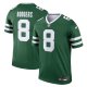 Men's New York Jets #8 Aaron Rodgers Nike Legacy Green Legend Jersey