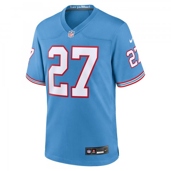 Men's Tennessee Titans Eddie George Nike Light Blue Oilers Throwback Retired Player Game Jersey