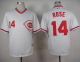 Cincinnati Reds #14 Pete Rose White 1990 Turn Back The Clock Stitched MLB Jersey