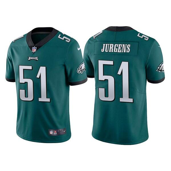 Men's Philadelphia Eagles #51 Cameron Jurgens Green Vapor Untouchable Limited Stitched NFL Jersey