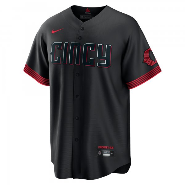 Men's Cincinnati Reds  Nike Black City Connect Replica Jersey