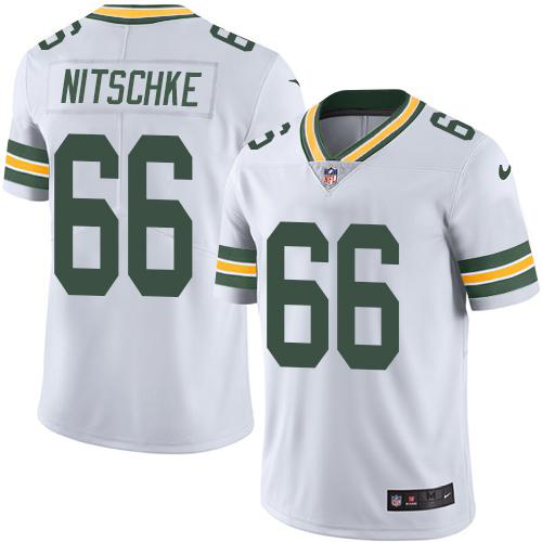 Nike Green Bay Packers #66 Ray Nitschke White Youth Stitched NFL Limited Rush Jersey