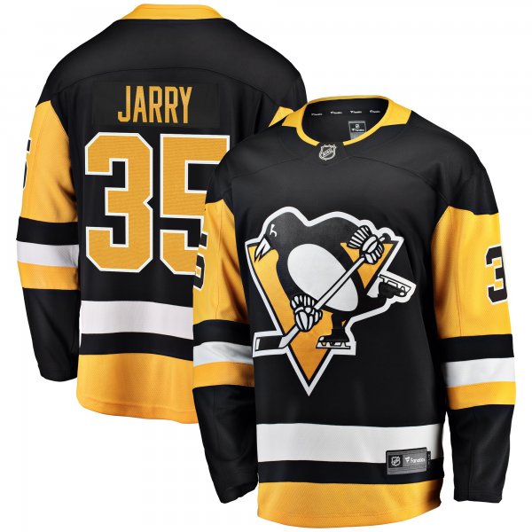 Men's Pittsburgh Penguins Tristan Jarry Fanatics Black Home Breakaway Player Jersey