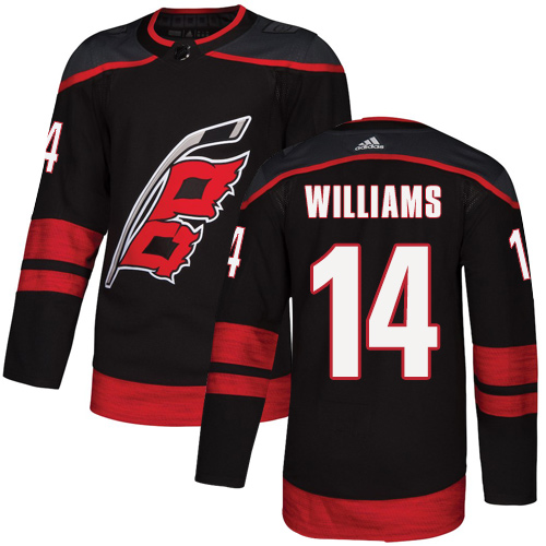 Adidas Carolina Hurricanes #14 Justin Williams Black Alternate Stitched NHL Jersey