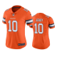 Women's Denver Broncos #10 Jerry Jeudy Color Rush Limited Orange Jersey