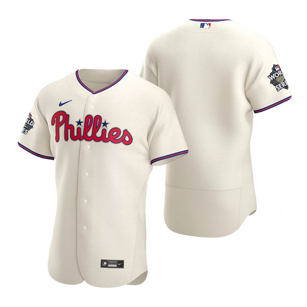 Philadelphia Phillies Cream 2022 World Series Flex Base Jersey