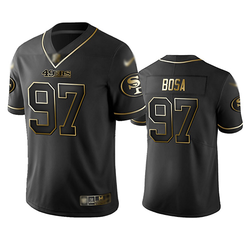 San Francisco 49ers #97 Nick Bosa Black Men's Stitched NFL Limited Golden Edition Jersey