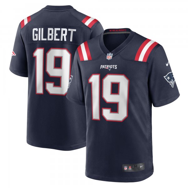 Men's New England Patriots Garrett Gilbert Nike Navy Home Game Player Jersey