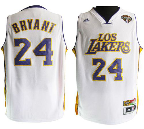 Men's Los Angeles Lakers #24 Kobe Bryant Latin Nights White Stitched NBA Jersey