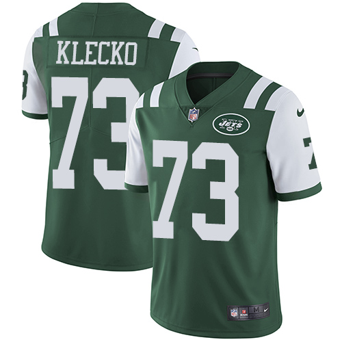 Nike New York Jets #73 Joe Klecko Green Team Color Men's Stitched NFL Vapor Untouchable Limited Jersey