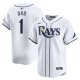 Men's Tampa Bay Rays Nike White #1 Dad Home Limited Jersey